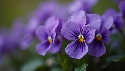 Obraz premium Vibrant purple flowers in bloom