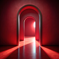 red carpet entrance. door, interior, room, open, light, corridor, entrance, architecture, wall, doorway, design, building, hall, floor, 3d, home, house, exit, opening, empty, doors, concept, illustrat