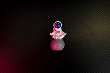 astronaut isolated on black background