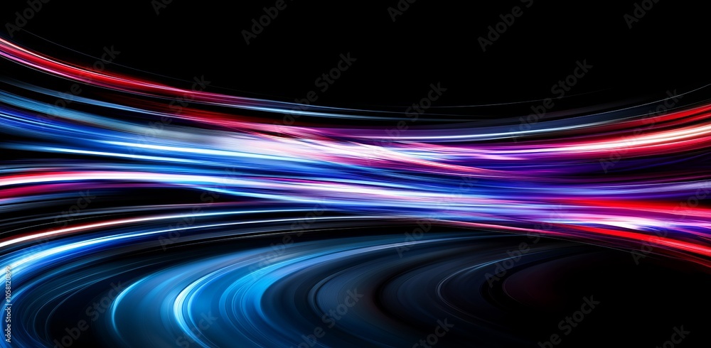 Poster dynamic flow of light a visual symphony of colors and motion
