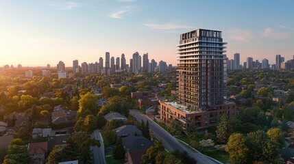 Modern 3D Rendering of Mixed-Use Development