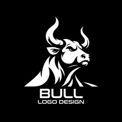 Bull Vector Logo Design 