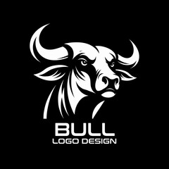 Bull Vector Logo Design 