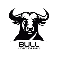 Bull Vector Logo Design 