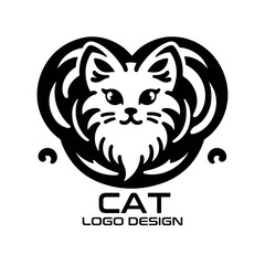 Cat Vector Logo Design
