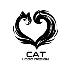 Cat Vector Logo Design