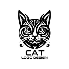 Cat Vector Logo Design