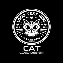 Cat Vector Logo Design