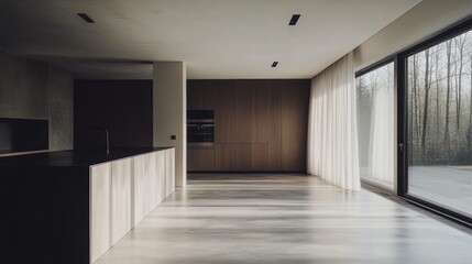 Fototapeta premium Elegant and Modern Interior Design of a Spacious Room