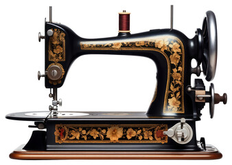 PNG Vintage sewing machine white background gramophone.