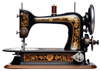 PNG Vintage sewing machine white background gramophone.