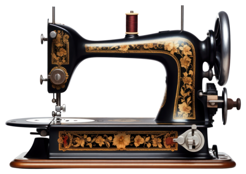 PNG Vintage sewing machine white background gramophone.