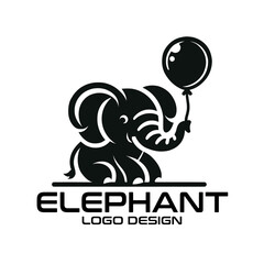 Elephants Vector Logo Design