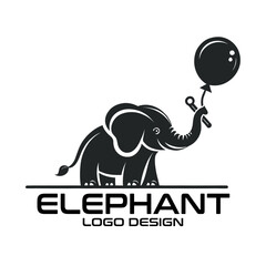 Elephants Vector Logo Design