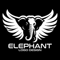 Elephants Vector Logo Design