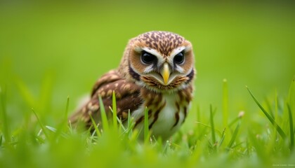 Obraz premium A curious owl in the wild