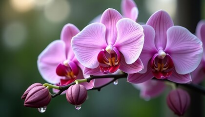 Obraz premium Purple Orchid Bloom in Focus