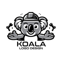 Fototapeta premium Koala Vector Logo Design
