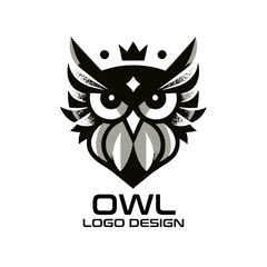 Obraz premium Owl Vector Logo Design
