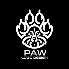 Paw Vector Logo Design
