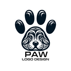 Paw Vector Logo Design