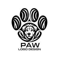 Paw Vector Logo Design