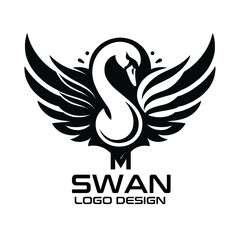 Swan Vector Logo Design