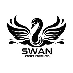 Swan Vector Logo Design