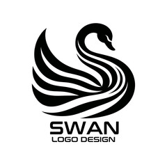 Swan Vector Logo Design