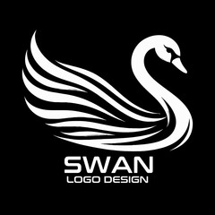 Swan Vector Logo Design