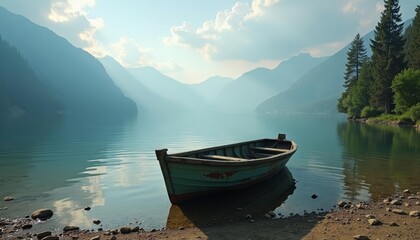  Tranquil lakeside escape in natures embrace