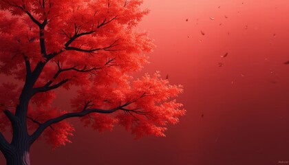  Autumns vibrant embrace in a digital frame