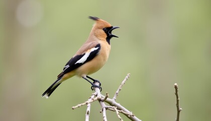 Obraz premium Vibrant bird in flight captured in a moment of natural beauty