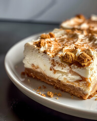 Close up of a cheesecake