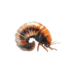 Explore the Intriguing World of Nature: A Stunning Close-Up of a Unique Curled Insect Captivating Our Imagination with Its Beautiful Patterns and Vivid Colors Against a Dark Background