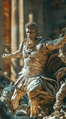 Obraz premium Engaging Representation of a Roman Statue