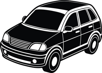 a cng car vector on white background