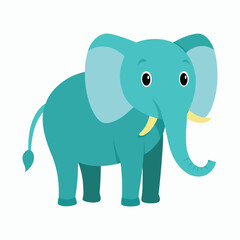 a elephant on white background