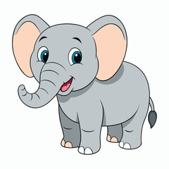 a elephant on white background