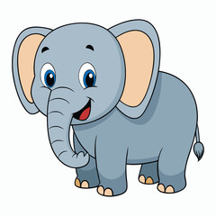 a elephant on white background