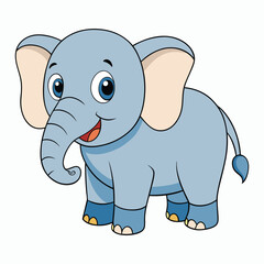 a elephant on white background