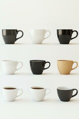 Coffee cup collection.
