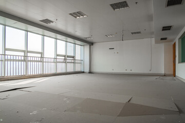 Spacious Vacant Office Room with Large Windows