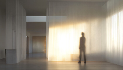 Obraz premium Minimalist and unique interior design in the house