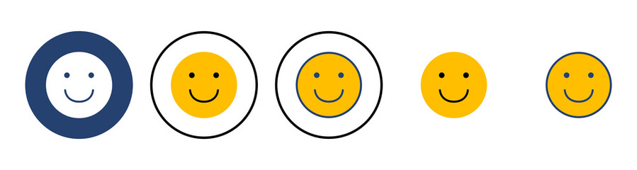 Fototapeta premium smile icon vector. smile emoticon icon. feedback
