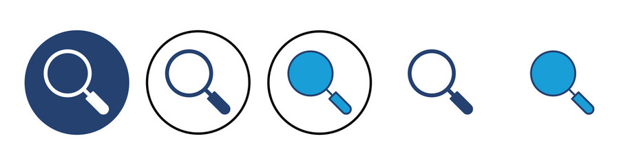 Search icon vector. search magnifying glass icon