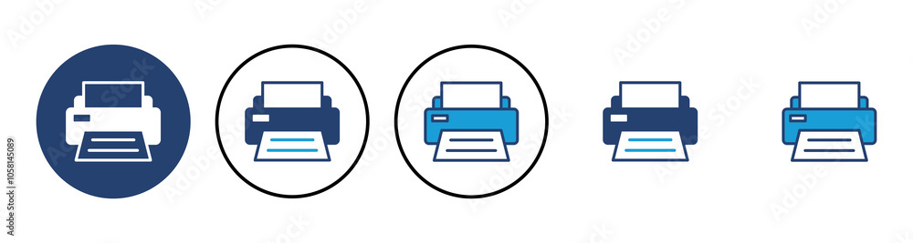 Poster print icon vector. printer icon vector.