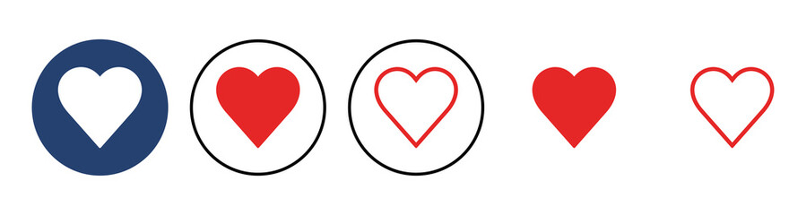 Love icon vector. Heart icon vector. Like icon vector.