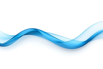 Naklejka premium Abstract Blue curve isolated on white background