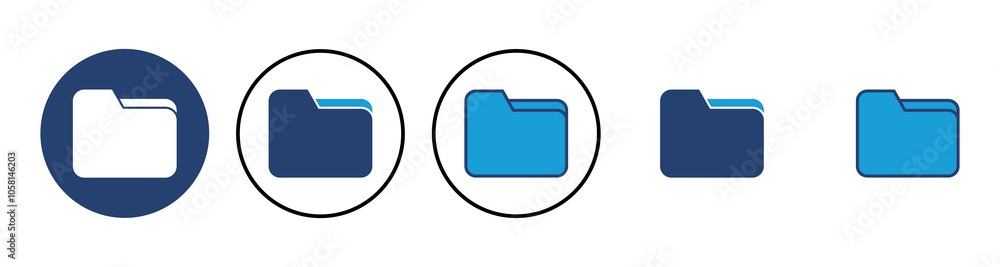 Poster folder icon vector. folder vector icon